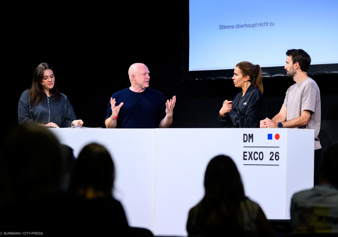 Bosse Küllenberg on stage at DMEXCO 2026